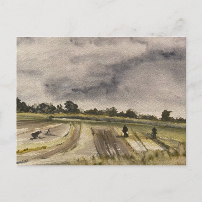 Carte Postale Détection Métal Dans Les Champs 2 (Devant)