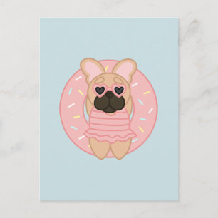Carte Postale Détendez-vous robe de chasse d'été French Bulldog 