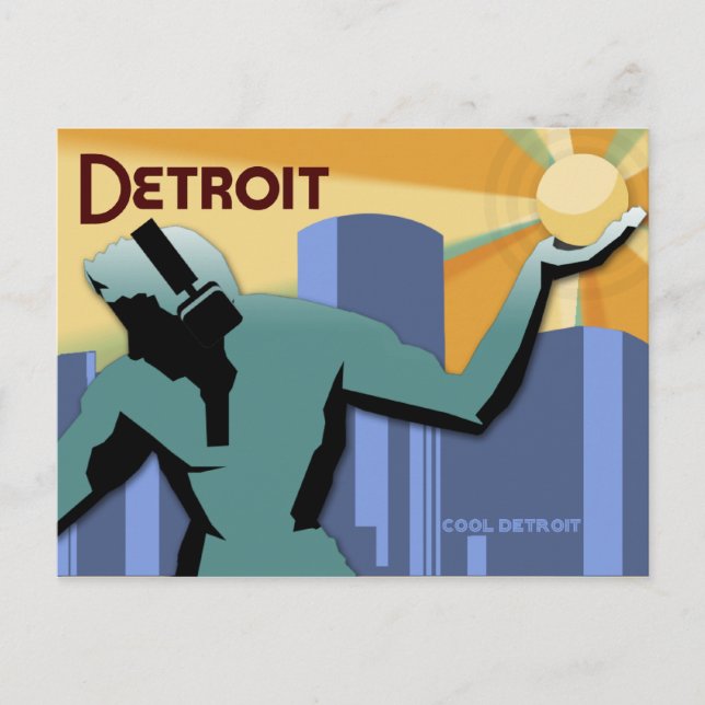 Carte postale Detroit (Devant)