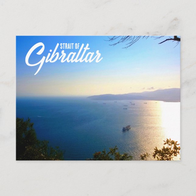 Carte Postale Détroit de Gibraltar (Devant)