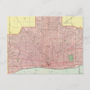 Carte Postale Détroit et ses environs