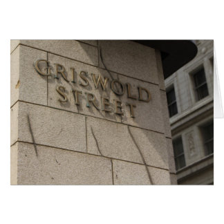 Carte postale Détroit - Griswold St