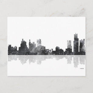 CARTE POSTALE DETROIT, MICHIGAN SKYLINE