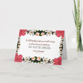 Carte postale Deuteronomy 31 Flower n'ont pas peur