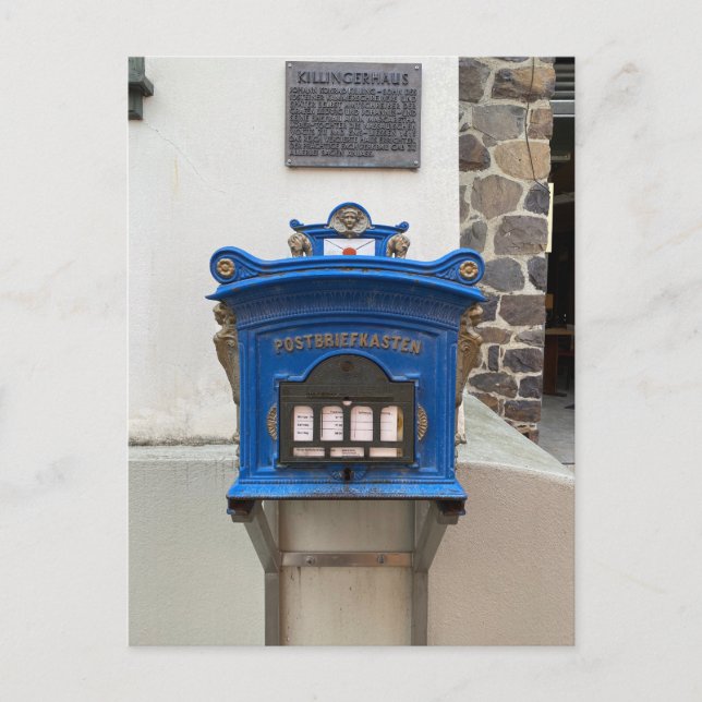 Carte Postale Deutsche Post (poste allemand) - Bleu (Devant)