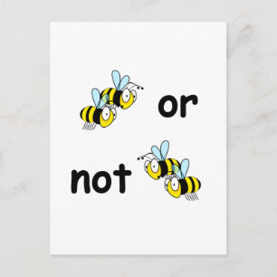 Carte Postale Deux abeilles ou pas deux abeilles