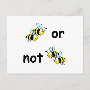 Carte Postale Deux abeilles ou pas deux abeilles