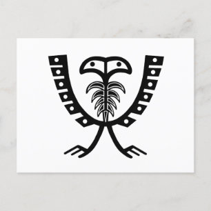 Carte Postale Deux aigle noir en tête
