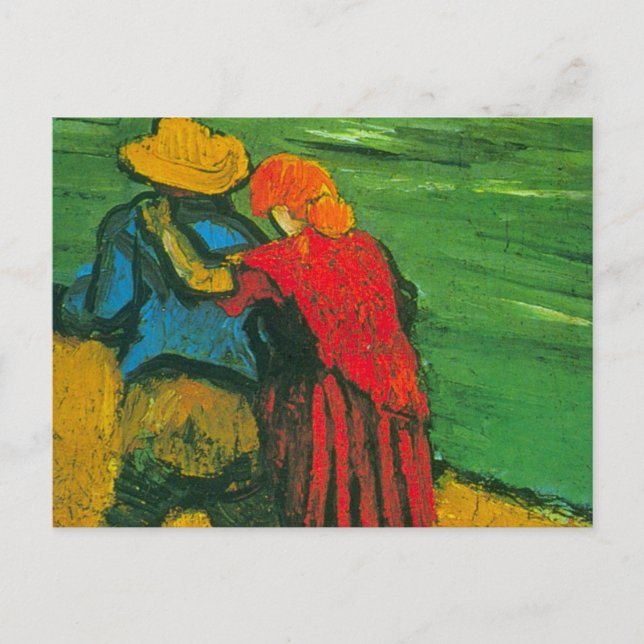 Carte Postale Deux amoureux par Vincent van Gogh (Devant)