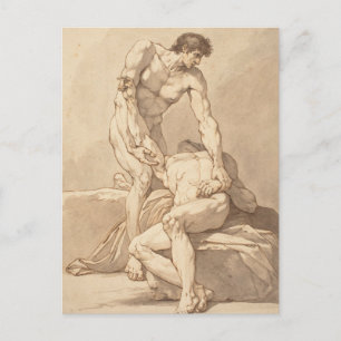 Carte Postale Deux athlètes