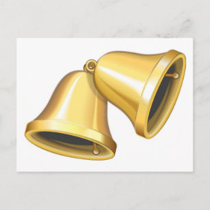 Carte Postale Deux cloches d'or