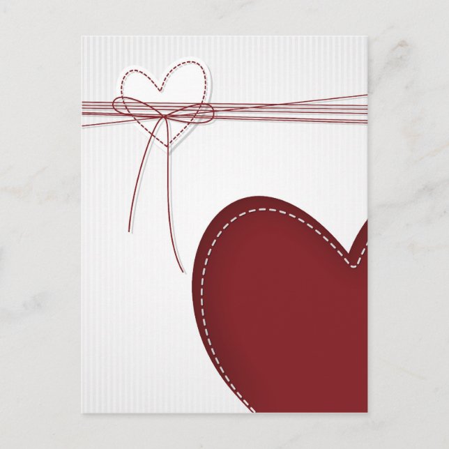 Carte Postale Deux coeurs (Devant)