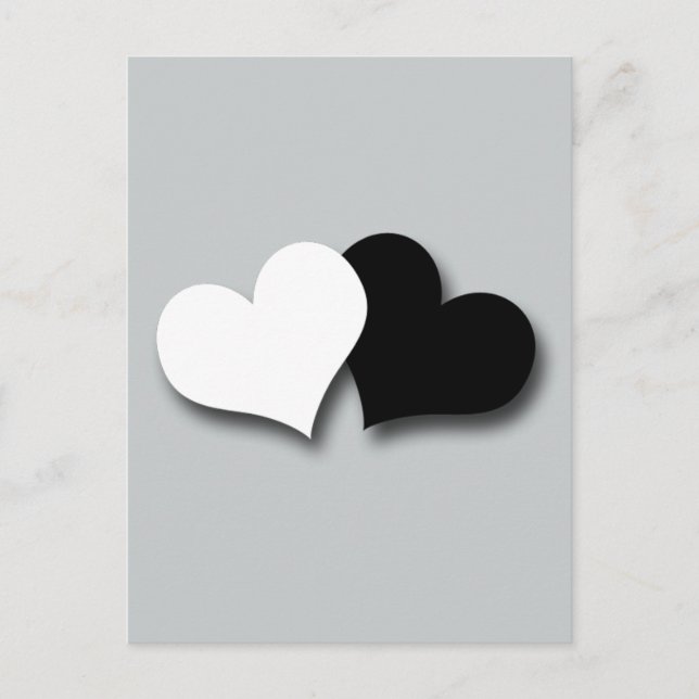 Carte Postale Deux coeurs (Devant)