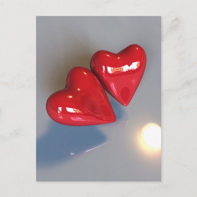 Carte postale Deux Coeurs (Devant)
