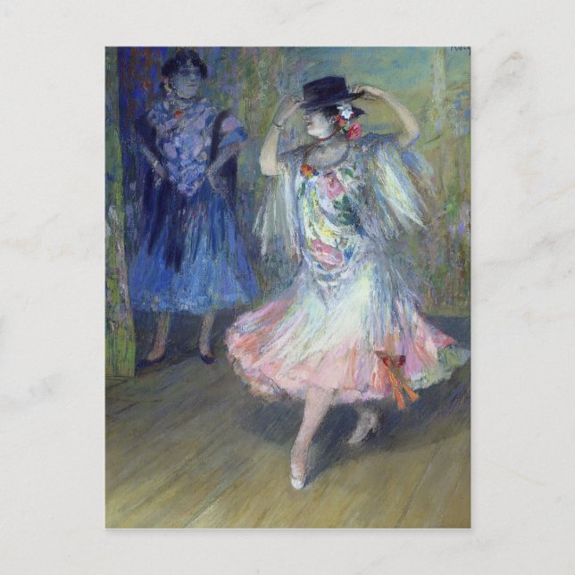 Carte Postale Deux danseurs espagnols, 1852 (Devant)