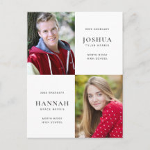 Deux diplômés double diplôme photo