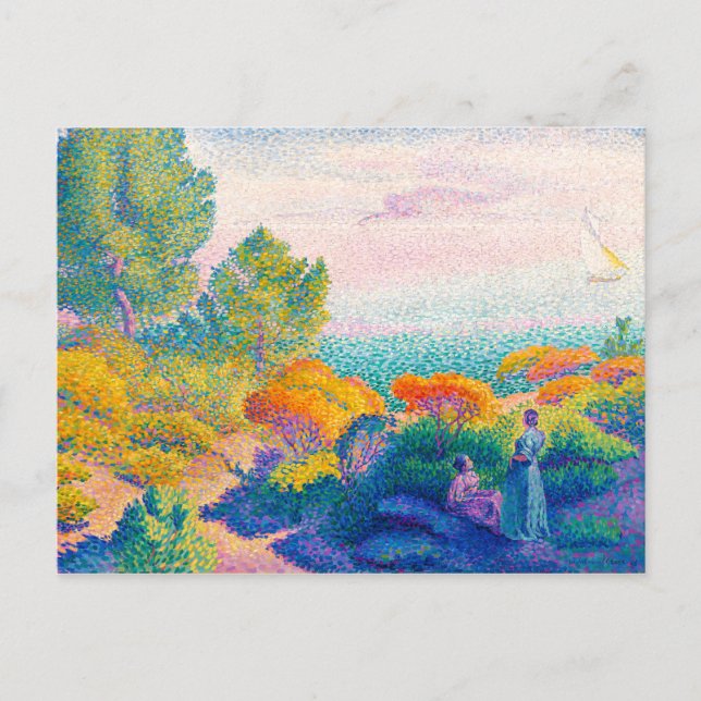 Carte Postale Deux femmes de Shore, Méditerranée | H.E. Cross | (Devant)