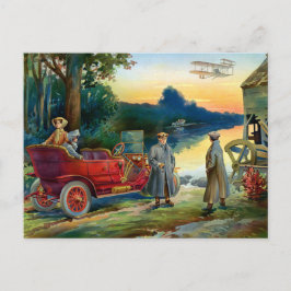Carte Postale Deux femmes en automobile, 1910