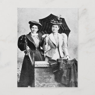 Carte Postale Deux femmes victoriennes, 1898