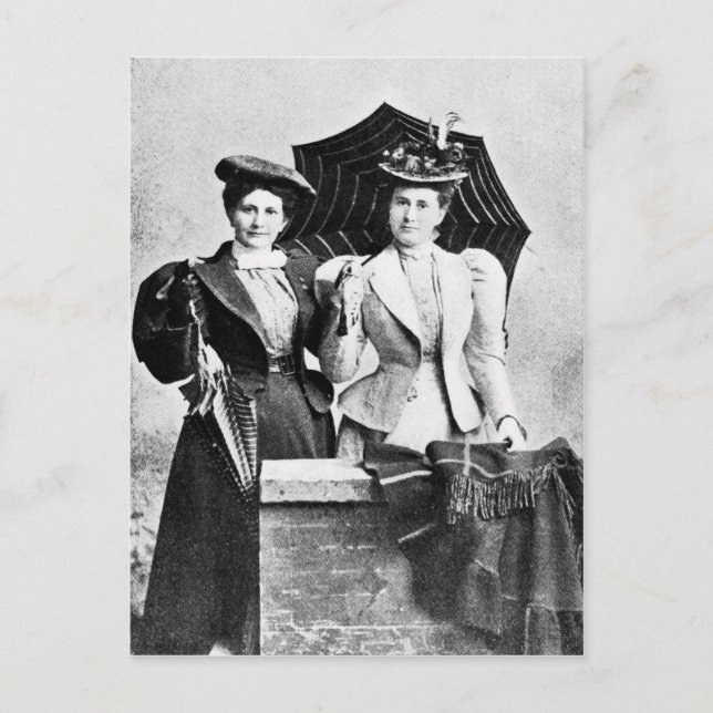 Carte Postale Deux femmes victoriennes, 1898 (Devant)
