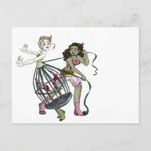 Carte Postale Deux Jolies Oiseaux