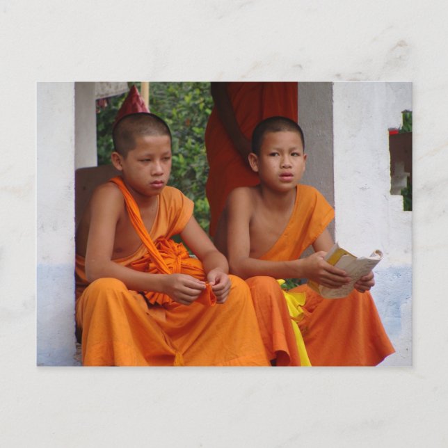 Carte Postale Deux Moines Novices Étudiant (Devant)