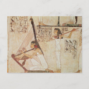 Carte Postale Deux musiciens, de la Tombe de Rekhmire