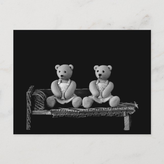 Carte Postale Deux Nounours (Devant)