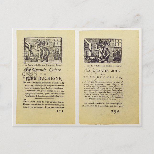 Carte Postale Deux pages de 'La Grande Colere de Pere (Devant)