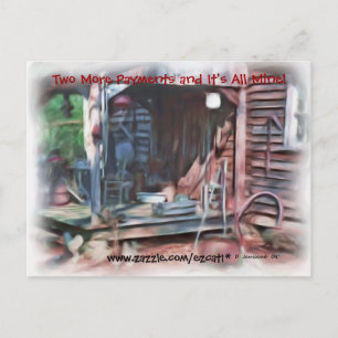 Carte Postale Deux paiements supplémentaires et tout est à moi..