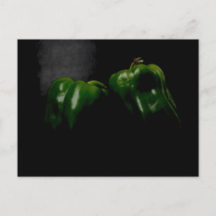 Carte Postale Deux poivrons verts pccnm