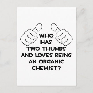 Carte Postale Deux pouces .. Chimiste biologique