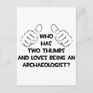 Carte Postale Deux pouces et des amours Être un archéologue