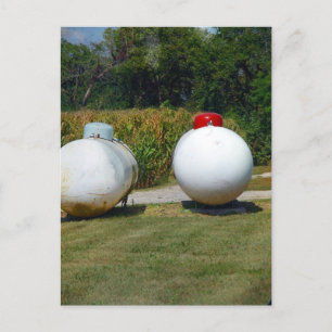 Carte Postale Deux réservoirs de propane en Iowa