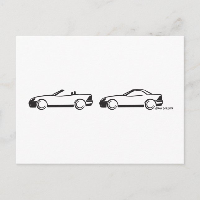 Carte Postale Deux SLK (Devant)
