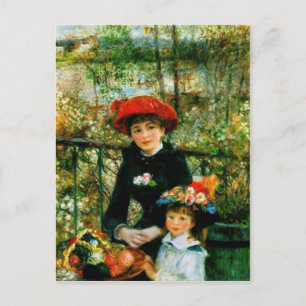 Carte Postale Deux Soeurs (En Terrasse) de Pierre Renoir