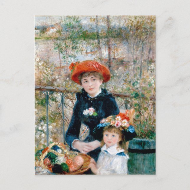 Carte Postale Deux Soeurs - Renoir Impressionniste (Devant)