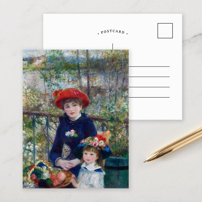 Carte Postale Deux Sœurs (sur la terrasse) | Renoir (Créateur téléchargé)