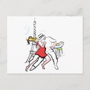 Carte Postale Deux Tangueros à Paris