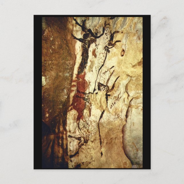 Carte Postale Deux taureaux', Lascaux, Dordogne_Art de l'Antiqui (Devant)