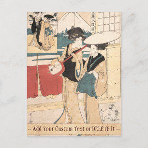 Carte Postale Deux Tori-oi, ou Musiciennes itinérantes Japon