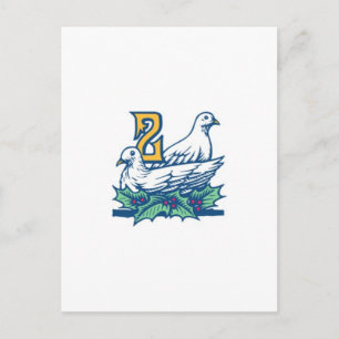 Carte Postale Deux Turtledoves