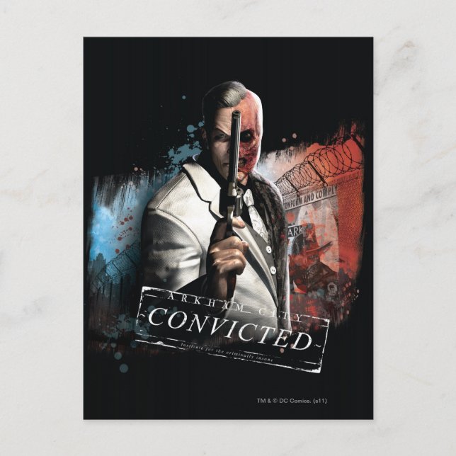 Carte Postale Deux visages - Condamné (Devant)