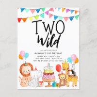 DEUX WILD Safari Party Animaux Enfants 2e annivers