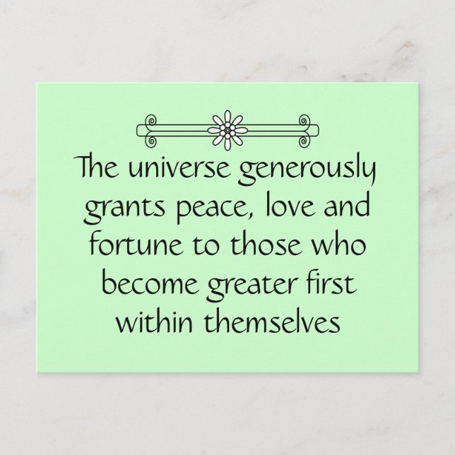 Carte Postale Devenez plus grand d'abord (Devant)