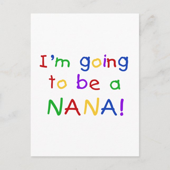 Carte Postale Devenir une Nana - Chemises de couleurs primaires (Devant)