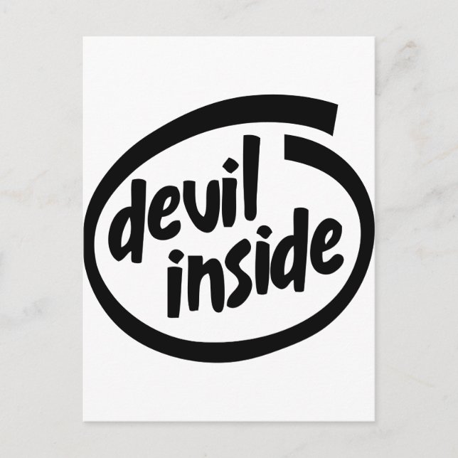 Carte Postale Devil à l'intérieur (Devant)
