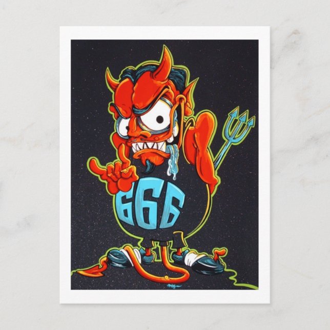 Carte Postale Devil rock (Devant)