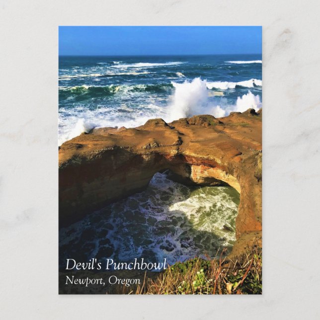 Carte Postale Devil's Punchbowl, Newport, Oregon Postcard (Devant)