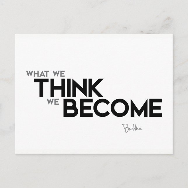 Carte Postale DEVIS : Bouddha : L'esprit est tout (Devant)